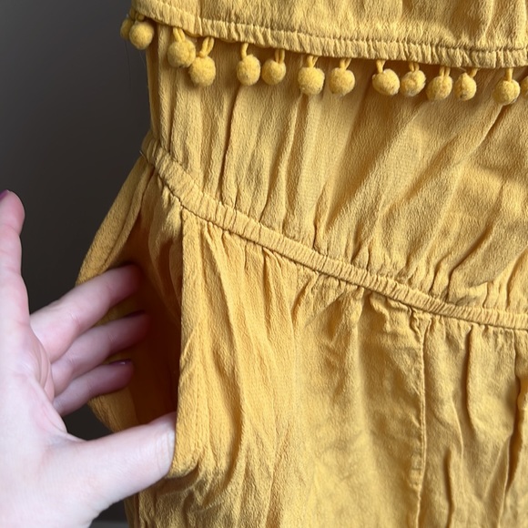 Yellow one shoulder romper - Picture 2 of 3